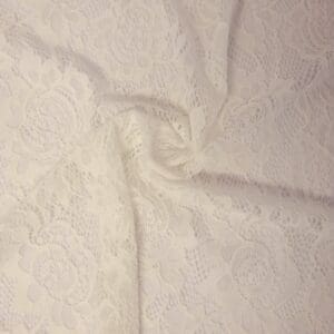 Lace Fabric Stretch Lace Rose Rosie Ivory