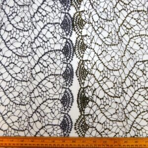 Lace Fabric Spider Mesh Black