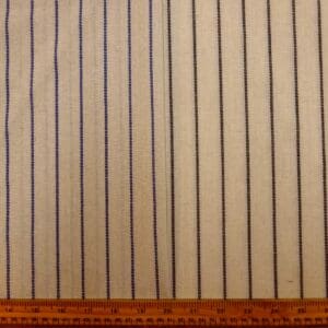 Linen Blend Fabric Portsmouth Stripe Natural