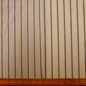 Linen Blend Fabric Portsmouth Stripe Natural