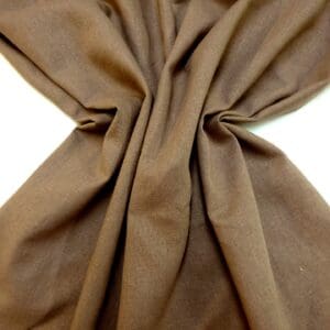 Linen Mix Fabric Classic Linen Blended With Bamboo Viscose Mocha Brown