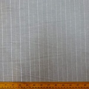 Linen Mix Fabric Suiting Herringbone Stripe Grey