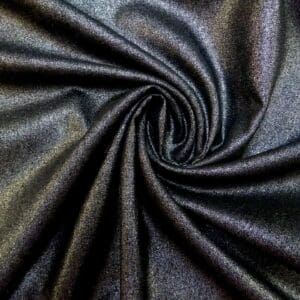 Linen Fabric Suiting With Foil Evening At The Ritz Black Silver