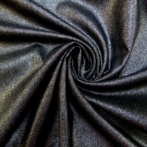Linen Fabric Suiting With Foil Evening At The Ritz Black Silver