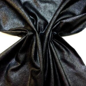 Linen Fabric Suiting With Foil Evening At The Ritz Black Silver