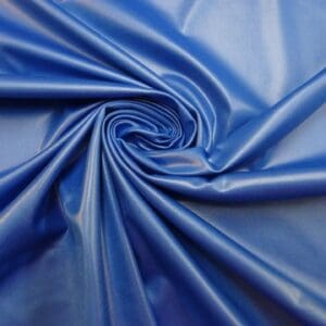 Lycra Fabric Plain Wet Look Light Royal