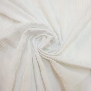 Cotton Fabric Big Seersucker White