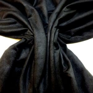 Suedette Fabric Faux Suede Black Soot