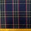 Tartan Fabric Polyester Twill Burns Night Gold Lurex Thread Navy