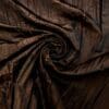 Taffeta Fabric Pleated Creased Brown Shot Copper