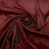 Taffeta Fabric Pleated Creased Wine Shot Black