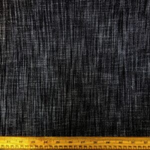 Denim Fabric Distressed With Elastane Black