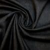 Denim Fabric Flocked Twill Weave Black