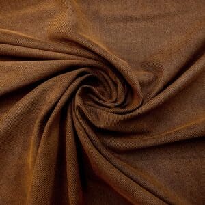 Denim Fabric Flocked Twill Weave Caramel