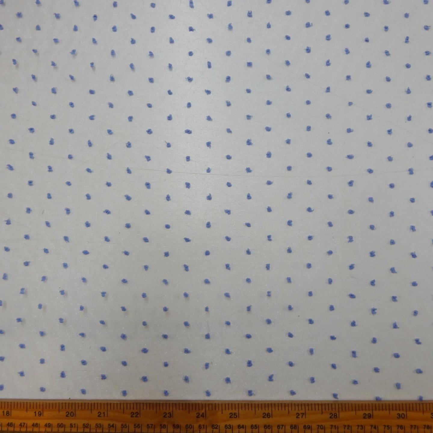 Organza Fabric 3D Dobby Spot Powder Blue