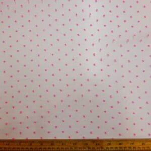 Organza Fabric 3D Dobby Spot Candy Pink