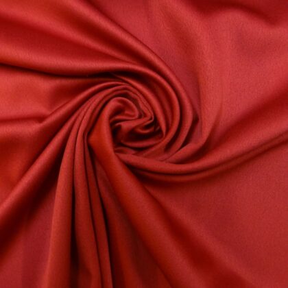 Crepe Backed Satin Fabric Dress Weight Sandringham Terracotta Rust