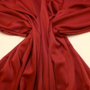 Crepe Backed Satin Fabric Dress Weight Sandringham Terracotta Rust