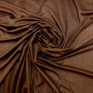 Suedette Fabric Shammy Suede Jersey Chocolate