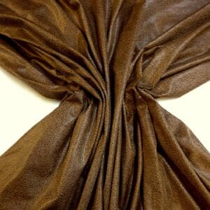 Suedette Fabric Suede Jersey Flecked Chocolate Brown